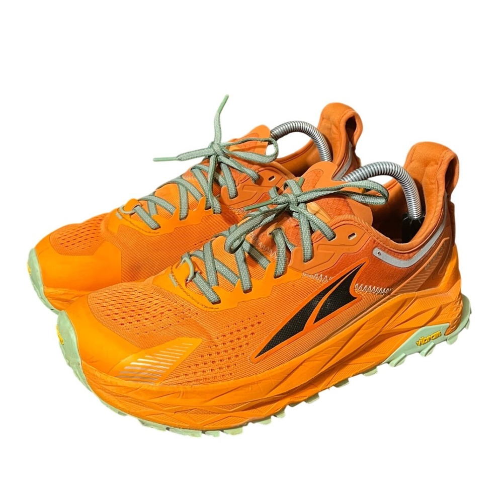 Altra Olympus 5 Trail Running Shoes Mens 9.5 Orange Vibram AL0A7R6P880